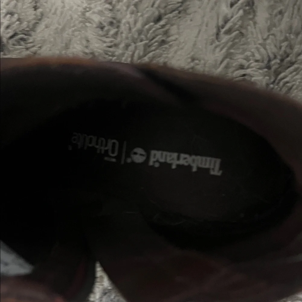 Women's  Leather Ankle Boots - Picture 2 of 4